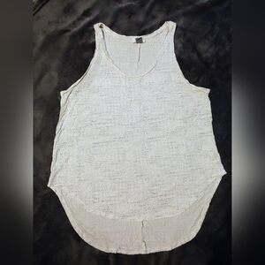 Old Navy * White & Gray Asymmetrical Tank Top * Size L * Racerback Shirt